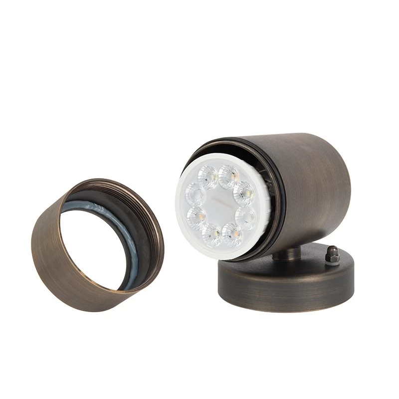 4" Brass Up Or Down Sconce - 12V LED Ready Landscape Fixture Only 4 4" Brass Up Or Down Sconce - 12V LED Ready Landscape Fixture Only - Image 4