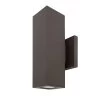 Up / Down Wall Sconce - 11" Bronze Square Cylinder LED Wall Light - 1400 Lumens - 3000K