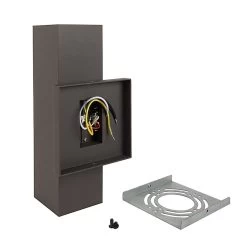 Up / Down Wall Sconce - 11" Bronze Square Cylinder LED Wall Light - 1400 Lumens - 3000K -Lighting Decoration Store wss 30k20 udbr back