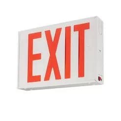 New York City Approved LED Exit Sign - Battery Backup - Steel Construction -Lighting Decoration Store xss r w store