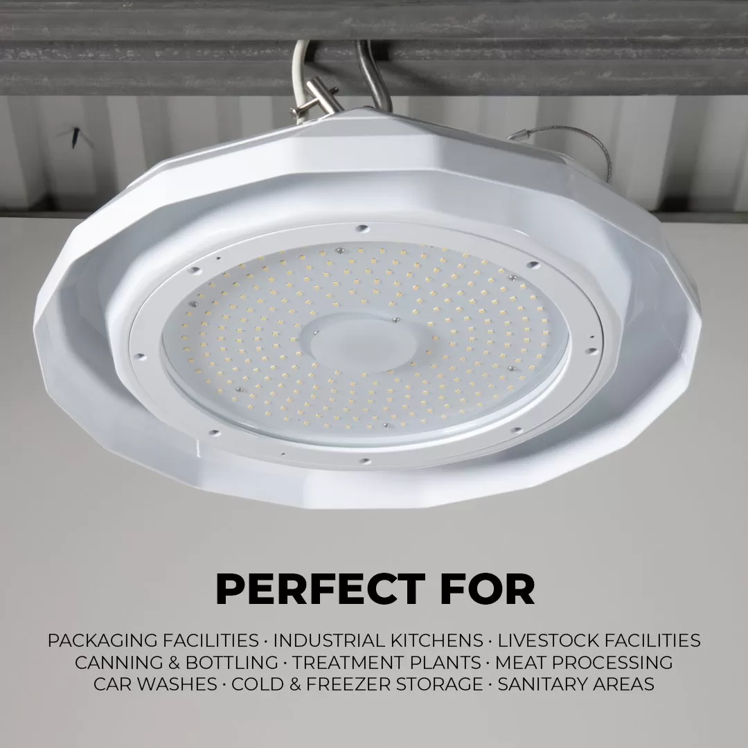 150W LED Wash Down High Bay - NSF Certified - 22500 Lumens - 400W MH Equivalent - 5000K 8 150W LED Wash Down High Bay - NSF Certified - 22500 Lumens - 400W MH Equivalent - 5000K - Image 8