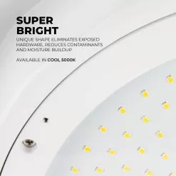 150W LED Wash Down High Bay - NSF Certified - 22500 Lumens - 400W MH Equivalent - 5000K 12 150W LED Wash Down High Bay - NSF Certified - 22500 Lumens - 400W MH Equivalent - 5000K -Lighting Decoration Store xsy hbdu150w 50ksv dncb r1 super bright